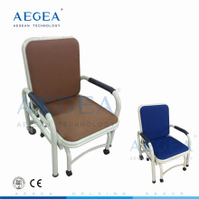 Equipado com seis rodízios silenciosos hospital usado cadeiras dobráveis ​​de metal